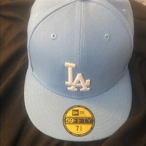 New Era Light Blue LA Fitted Cap